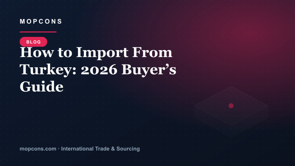 How to Import From Turkey: 2026 Buyer’s Guide